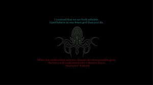 quotes Cthulhu religion atheism wallpaper background