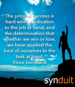 Vince Lombardi Quotes On Determination