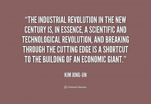 The industrial revolution in the new century is, in essence, a ...