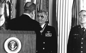 James Stockdale receives the nation's highest military decoration,