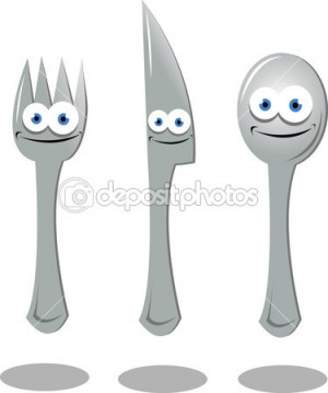 Spoon Knife And Fork Stock Vector Nebojsa