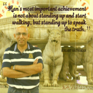 Man's most important achievement is not about standing up and start ...
