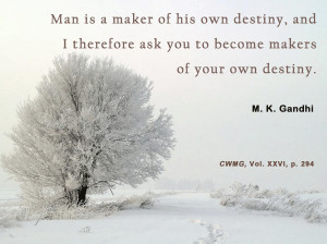 Mahatma Gandhi Quotes on Destiny