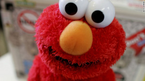 Elmo says to eat more apples
