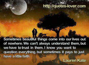 ... picturequotes #LaurenKate View more #quotes on http://quotes-lover.com