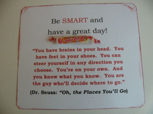 smarties sayings for graduates want to use smarties to reward smart ...