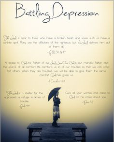 Encouraging Scriptures for Battling Depression (free printable ...