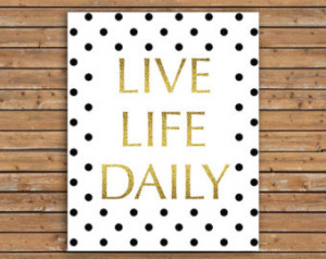 ... quote - gold poster - positive quote - inspirational quote art - wall