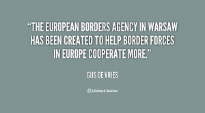 The European Borders Agency in Warsaw has been created to help border ...