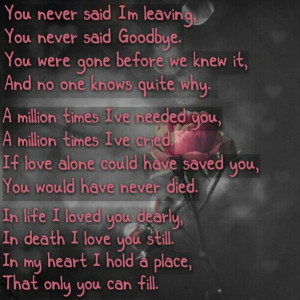 beautiful poem, God omitted, about the loss of a loved one. Reminds ...