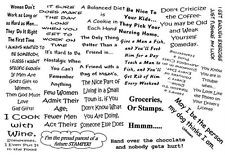 Unmounted Rubber Stamp, Humorous Sayings & Quotes, Friendship, Friends ...