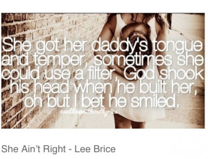Lee Brice - she ain't right #lyrics