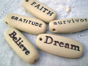 Inspirational Word Collage Inspirational word beads,