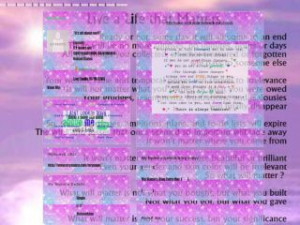 Inspirational Quotes - Pink MySpace Layout Preview