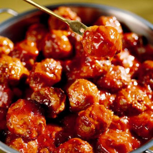Sweet & Sour Meatballs #football #food could make with chicken or ...