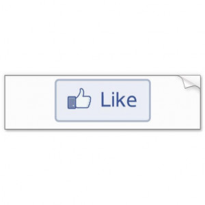 Likey Facebook Bumper Stickers