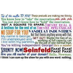 Seinfeld Quotes Greeting Card