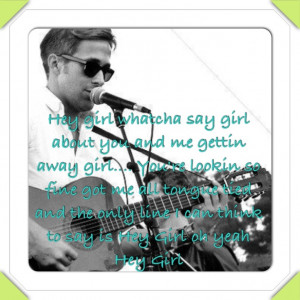 Ryan gosling sings billy currington's hey girl