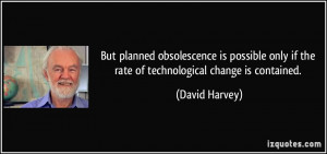 obsolescence is possible only if the rate of technological change ...