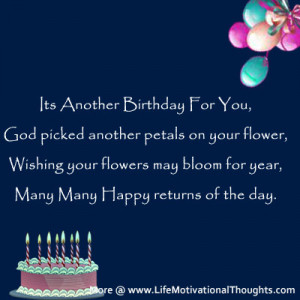 Inspirational Happy Birthday Wishes | Motivational Quotes, Birthday ...