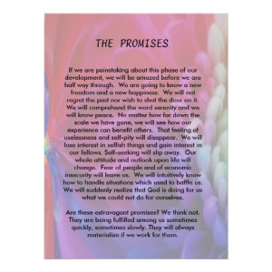 The Promises of Alcoholics Anonymous Print