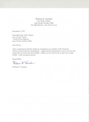 Resignation Letter Week Notice