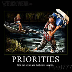 -1116-Redneck-Priorities-She-can-swim-the-boats-insured-Shirt-Funny ...