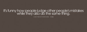 Click to get this people judge Facebook Cover Photo