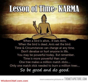 Funny Life Lesson Quotes Karma lesson delivered to us