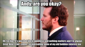 Andy Dwyer (How I feel when I compare my love life to the ...