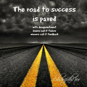 The road to success is paved