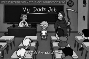 black, black and white, funny, homer, lol, quotes, text, the simpsons ...