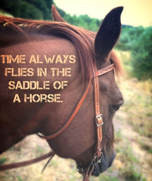 Saddle Time. Horse Quote.
