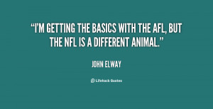 getting the basics with the AFL, but the NFL is a different animal ...