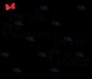 His Princess I’m Her Prince With Wedding Date Disney Matching ...