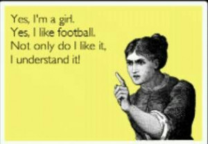 girl who likes football...