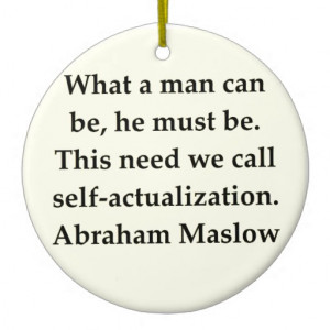 abraham maslow quote christmas ornament