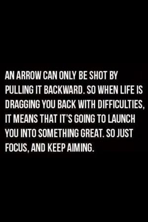 An arrow. Keep aiming.