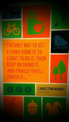 Perseverance quote by our namesake Langston Hughes. #LHPAC More