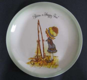 holly hobbie put on a happy face collector's edition plate 1972
