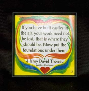 Heartful Art Magnet - Thoreau Quote: 