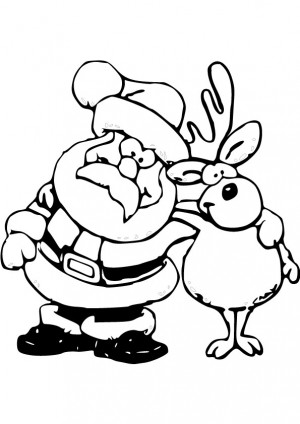 You Like The Rudolph Santa Claus And Hermey Elf Coloring Page