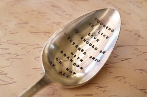 Spoon with Julia quote from pumpernickelandwry
