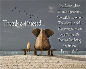 Thanks friend - inspirational quotes ♥ Inspiration