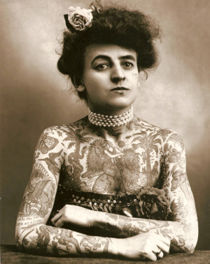 maud wagner the first known female tattooist in the u