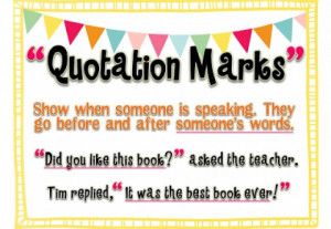 Quotation Marks In A Sentence To place quotation marks