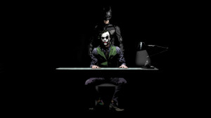 Batman and Joker - The Dark Knight wallpaper