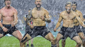 The picture that got the internet excited. New Zealand players perform ...