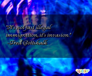It's not just illegal immigration , it's invasion .