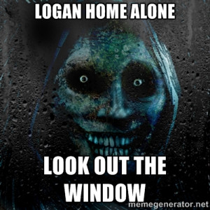 Real Scary Guy - logan home alone look out the window